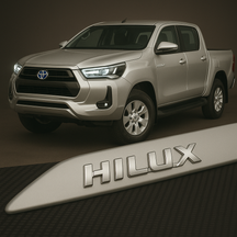 Frisos Laterais TOYOTA HILUX 2006 a 2025 – Modelo Ponta Facão em Todas as Cores