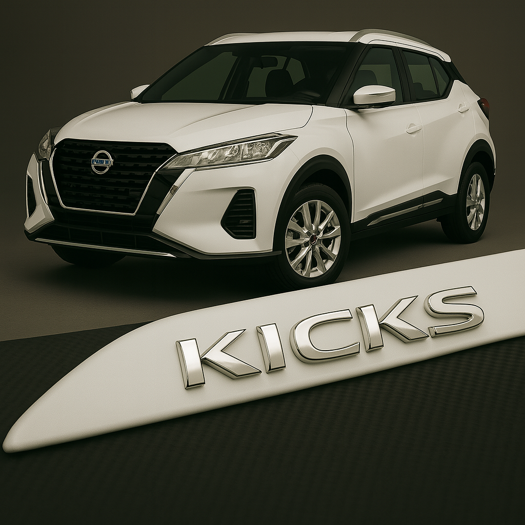 Frisos Laterais Nissan KICKS 2016 a 2025 – Modelo Ponta Facão em Todas as Cores