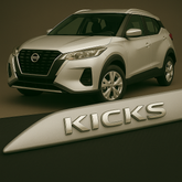 Frisos Laterais Nissan KICKS 2016 a 2025 – Modelo Ponta Facão em Todas as Cores