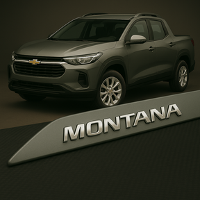 Frisos Laterais Chevrolet MONTANA 2023 a 2025 – Modelo Ponta Facão em Todas as Cores