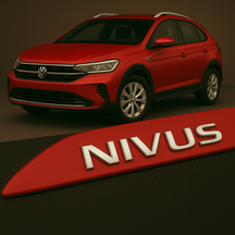 Frisos Laterais Volkswagen NIVUS 2020 a 2025 – Modelo Ponta Facão em Todas as Cores