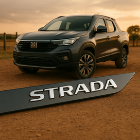 Frisos Laterais Fiat STRADA Cabine Dupla 2020 a 2025 – Modelo Ponta Facão em Todas as Cores