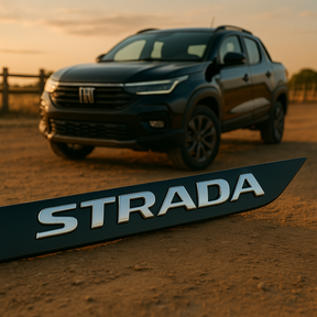 Frisos Laterais Fiat STRADA Cabine Dupla 2020 a 2025 – Modelo Ponta Facão em Todas as Cores