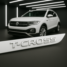Frisos Laterais Volkswagen  T-CROSS 2019 a 2025 – Modelo Ponta Facão em Todas as Cores