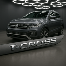 Frisos Laterais Volkswagen  T-CROSS 2019 a 2025 – Modelo Ponta Facão em Todas as Cores