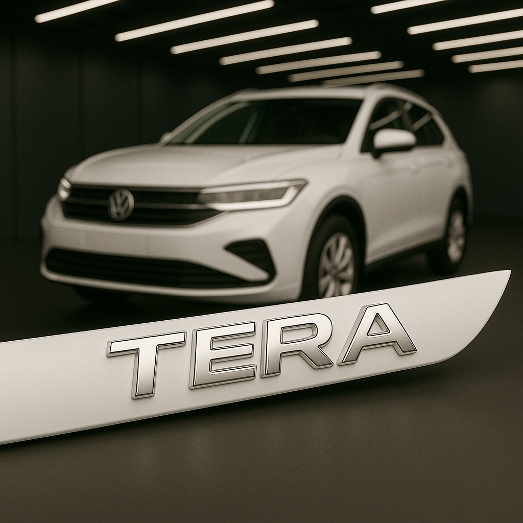 Frisos Laterais Volkswagen TERA 2025 – Modelo Ponta Facão em Todas as Cores