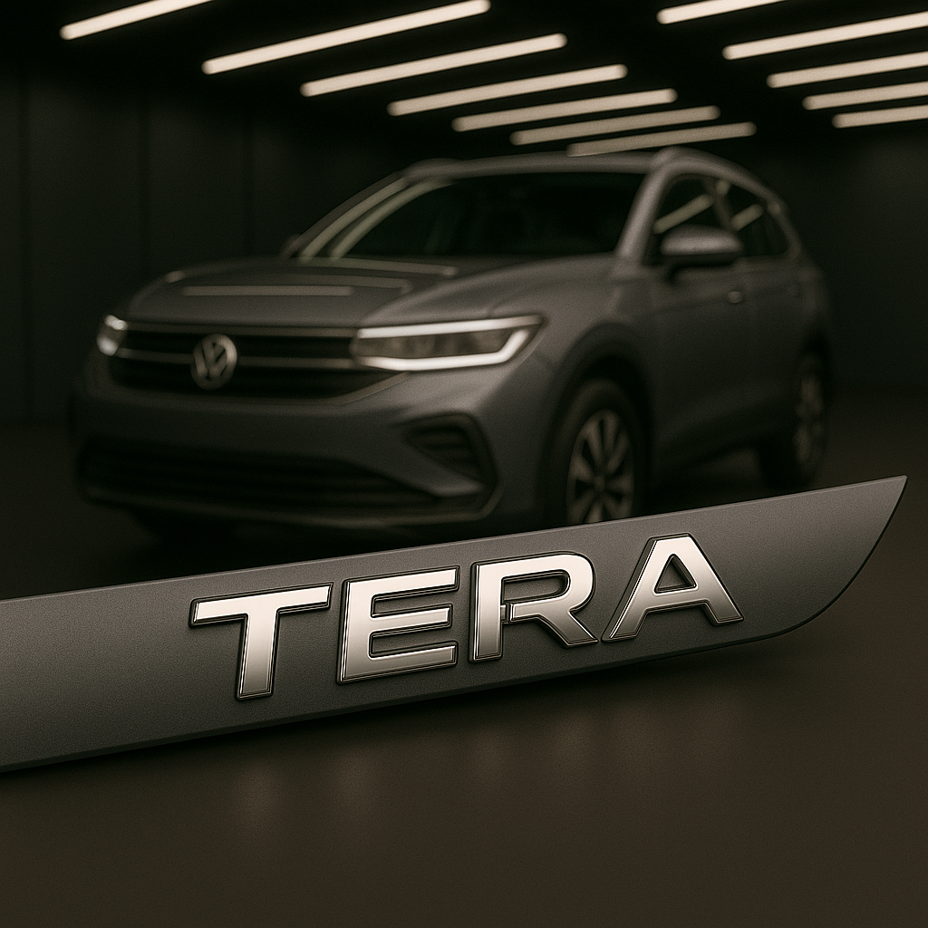 Frisos Laterais Volkswagen TERA 2025 – Modelo Ponta Facão em Todas as Cores