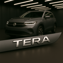 Frisos Laterais Volkswagen TERA 2025 – Modelo Ponta Facão em Todas as Cores