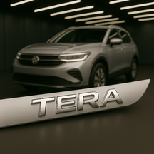 Frisos Laterais Volkswagen TERA 2025 – Modelo Ponta Facão em Todas as Cores