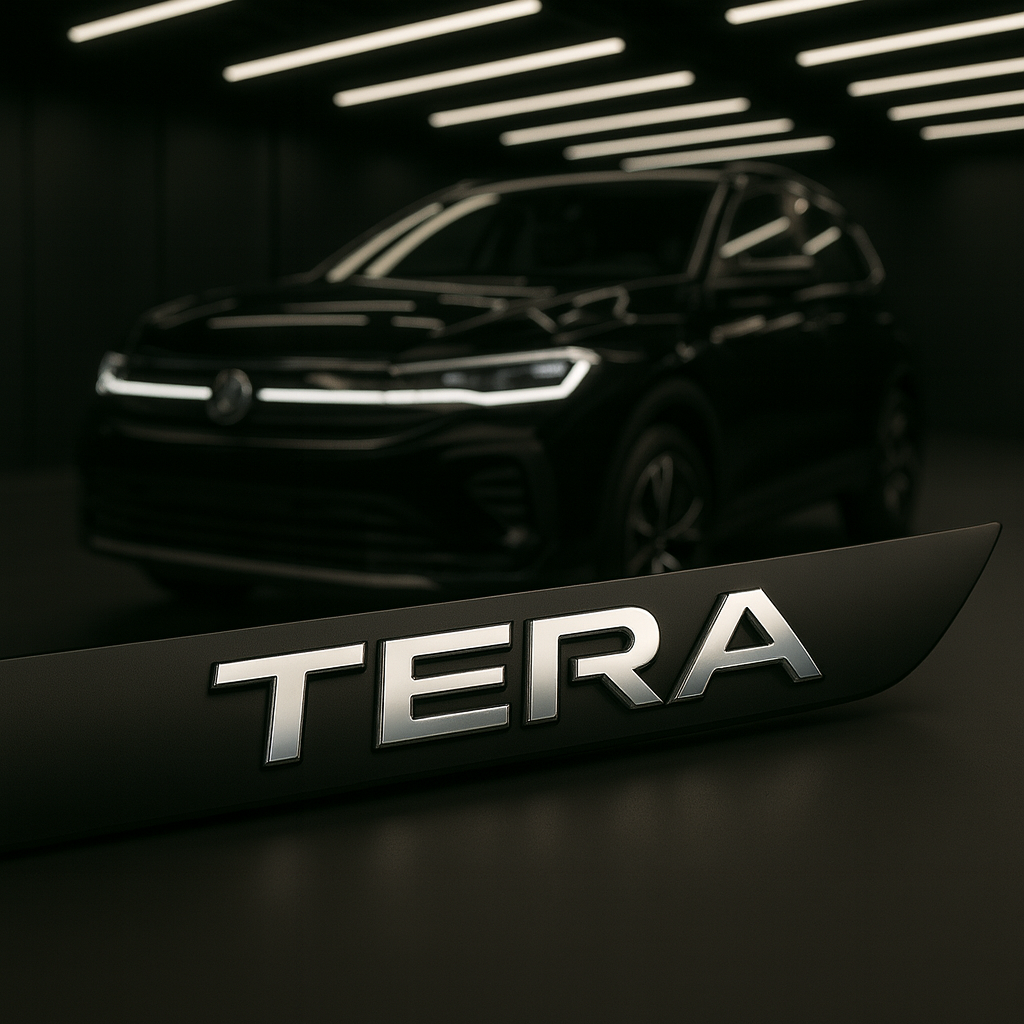Frisos Laterais Volkswagen TERA 2025 – Modelo Ponta Facão em Todas as Cores