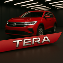 Frisos Laterais Volkswagen TERA 2025 – Modelo Ponta Facão em Todas as Cores