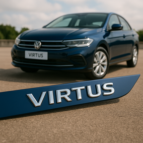 Frisos Laterais Volkswagen VIRTUS 2018 a 2025 – Modelo Ponta Facão em Todas as Cores