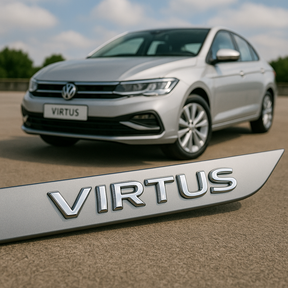 Frisos Laterais Volkswagen VIRTUS 2018 a 2025 – Modelo Ponta Facão em Todas as Cores