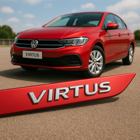 Frisos Laterais Volkswagen VIRTUS 2018 a 2025 – Modelo Ponta Facão em Todas as Cores