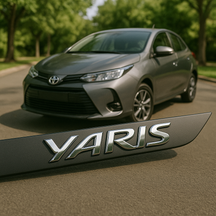 Frisos Laterais Toyota YARIS Hatch/Sedan 2018 a 2025 – Modelo Ponta Facão em Todas as Cores