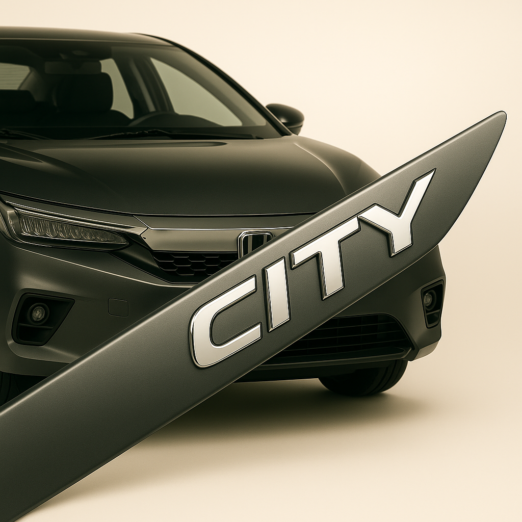 Friso Lateral -Honda CITY Cinza Basalto ¨2022 a 2025¨ ( Ponta Facão )