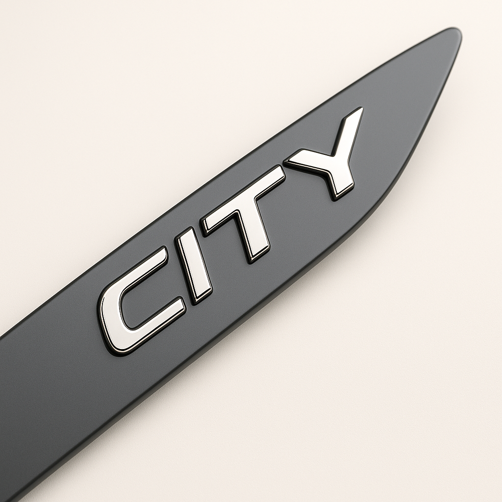 Friso Lateral -Honda CITY Cinza Basalto ¨2022 a 2025¨ ( Ponta Facão )