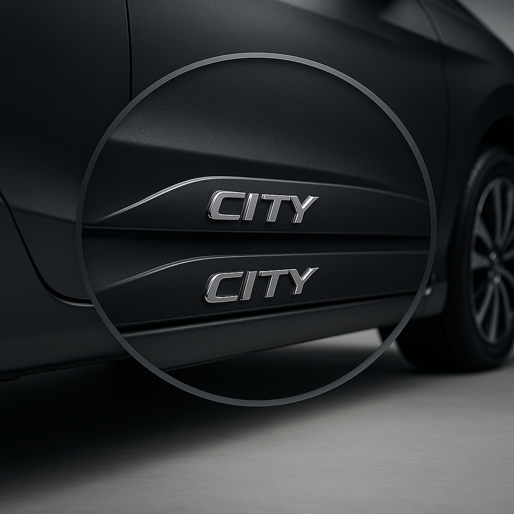 Frisos Laterais Honda City 2022 a 2025 – Modelo Ponta Facão em Todas as Cores