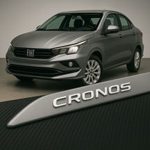 Frisos Laterais Fiat CRONOS 2018 a 2025 – Modelo Ponta Facão em Todas as Cores