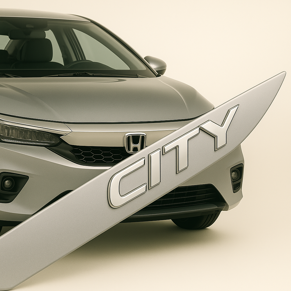 Friso Lateral -Honda CITY Prata Platinum ¨2022 a 2025¨ ( Ponta Facão )