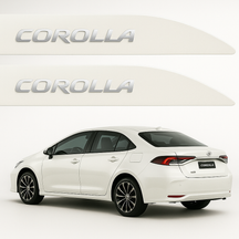 Frisos Laterais Toyota Corolla  2020 a 2025 – Modelo Ponta Facão em Todas as Cores