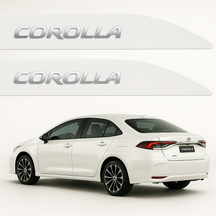 Frisos Laterais Toyota Corolla  2020 a 2025 – Modelo Ponta Facão em Todas as Cores