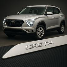 Frisos Laterais Hyundai CRETA 2017 a 2025 – Modelo Ponta Facão em Todas as Cores