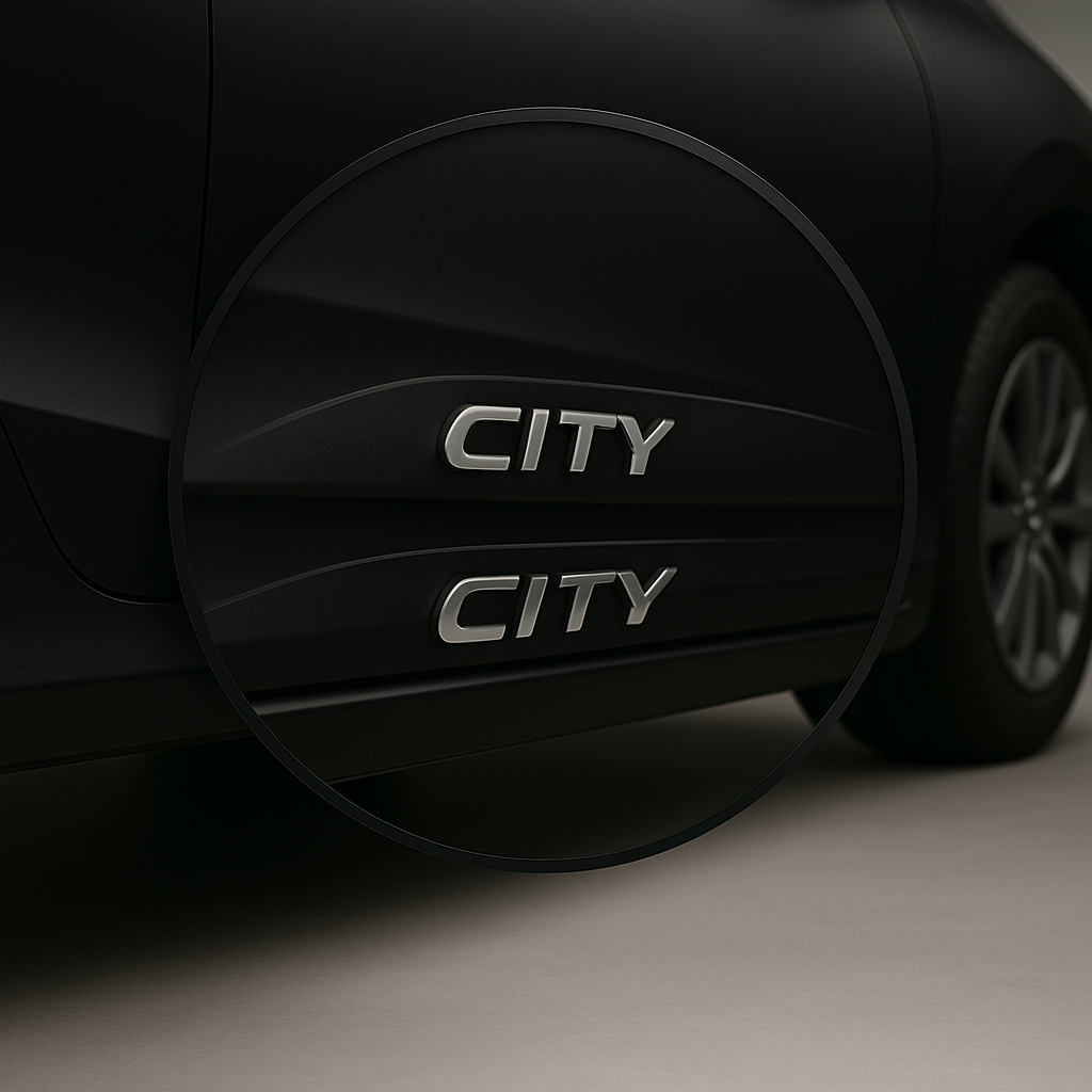 Frisos Laterais Honda City 2022 a 2025 – Modelo Ponta Facão em Todas as Cores