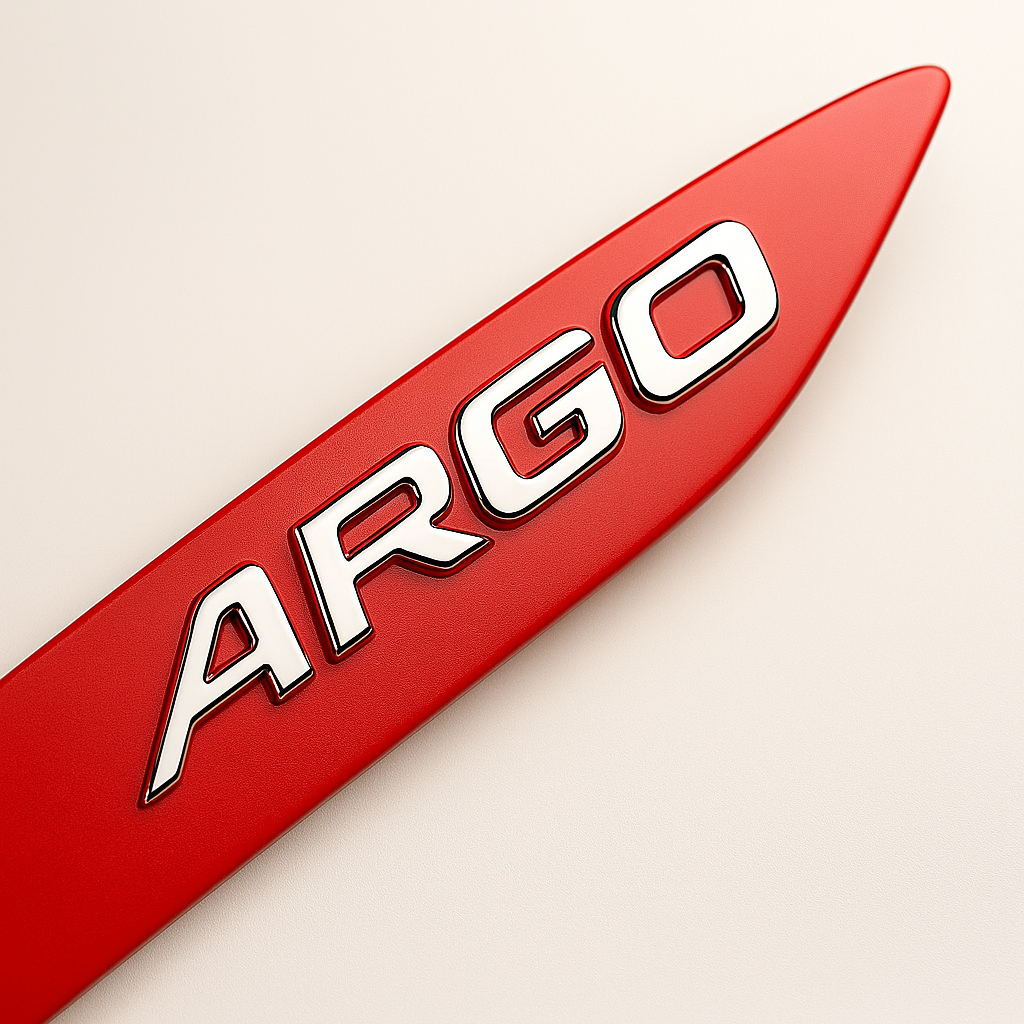 Friso Lateral -Fiat ARGO Vermelho Monte Carlo ¨2017 a 2025¨. (Ponta Facão)