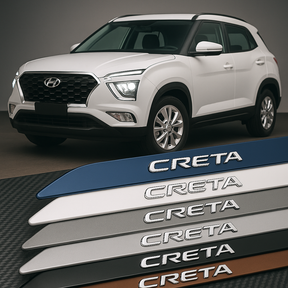 Frisos Laterais Hyundai CRETA 2017 a 2025 – Modelo Ponta Facão em Todas as Cores