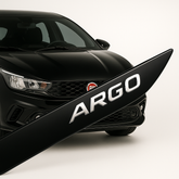 Friso Lateral -Fiat ARGO Preto Vulcano ¨2017 a 2025¨( Ponta Facão )