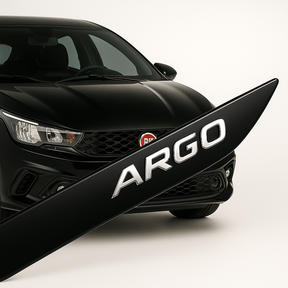 Friso Lateral -Fiat ARGO Preto Vulcano ¨2017 a 2025¨( Ponta Facão )