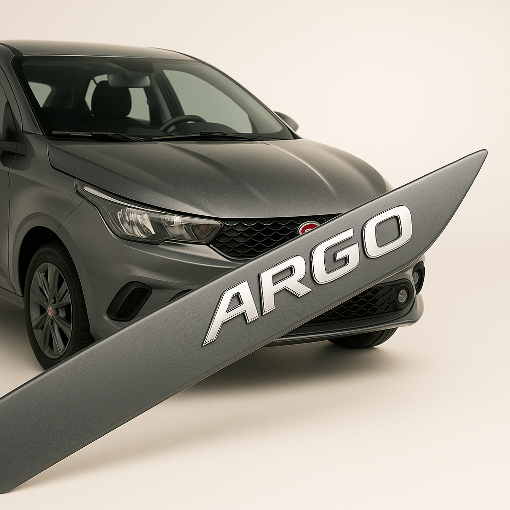 Friso Lateral -Fiat ARGO Cinza Strato ¨2017 a 2025¨ ( Ponta Facão )